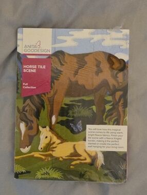 Anita Goodesign Horse Tile Scene- Multi Media